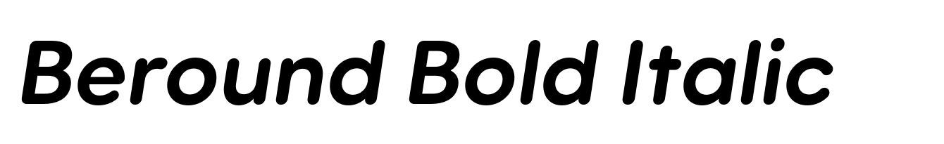 Beround Bold Italic